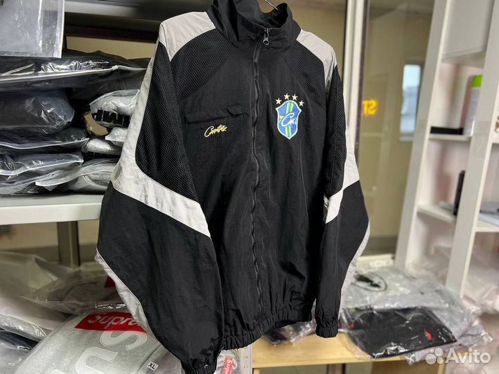 Олимпийка Corteiz Brazil чёрная мужская