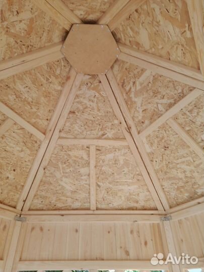 Беседка новая деревянная из сосны, 2х2,6х3,05 м