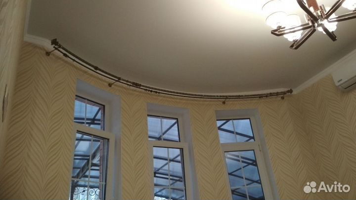 Карнизы, шторы, гнущиеся, гибкие