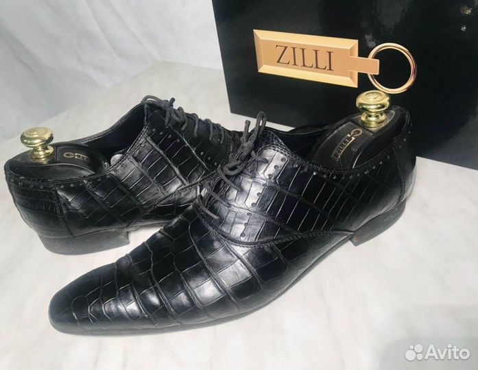 Туфли zilli аллигатор 44-45 размер.Италия.Франция