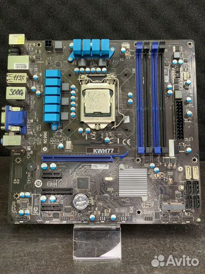 Материнская плата Kraftway KWH77 microATX 1155