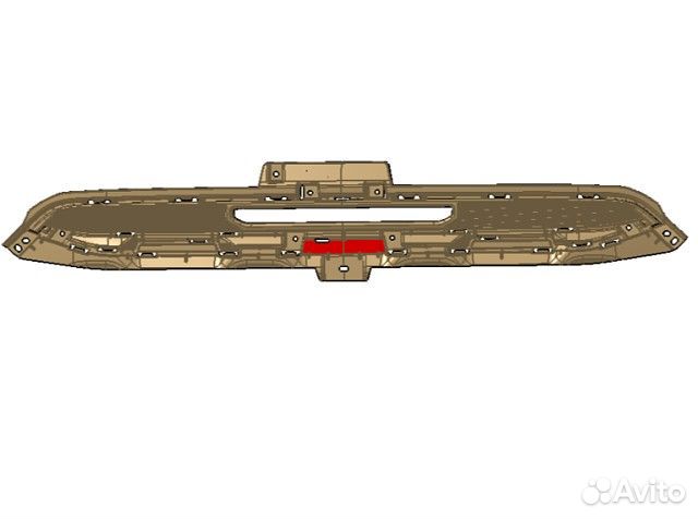 Накладка бампера заднего защитная Haval F7X