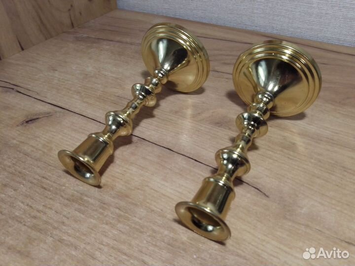 Подсвечник латунь