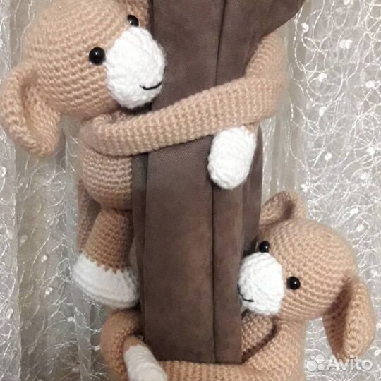 Держатель для занавесок, штор (2 обезьянки)