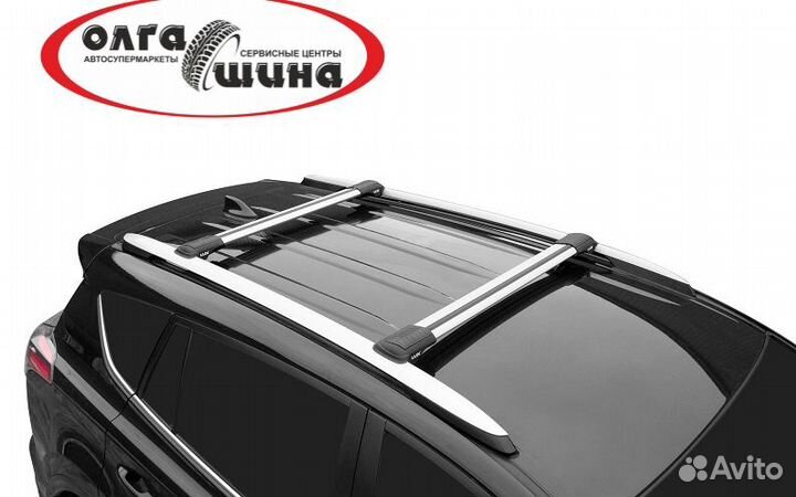 Багажник на рейлинги Люкс хантер l44 r