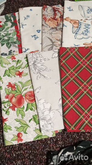 Полотенца кухонные хлопок, рогожка