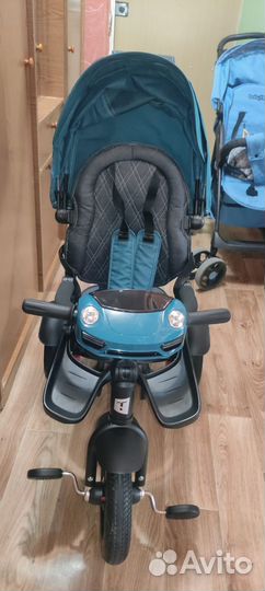 Велосипед коляска с ручкой