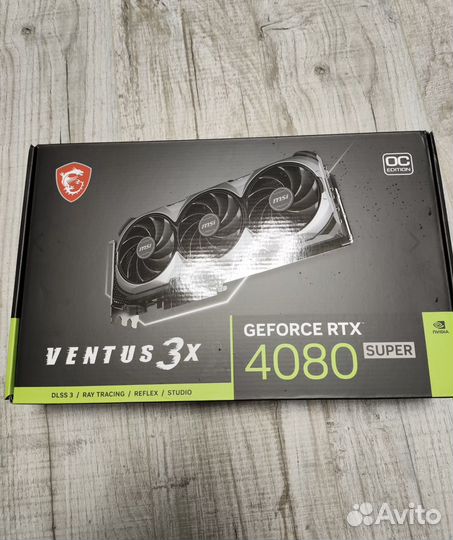 MSI GeForce RTX 4080 super (Новая) 3 года гарантии