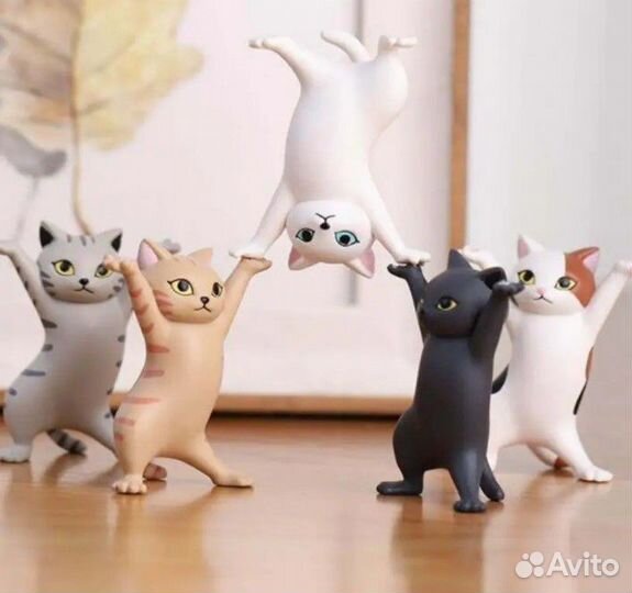 Кот-кошка, держатель для наушников и мелочей