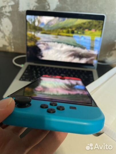 Nintendo Switch oled + Zelda, 7 игр, оригинал