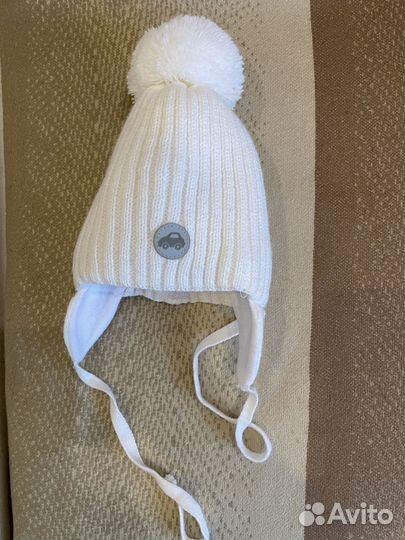 Шапка зимняя для новорожденного