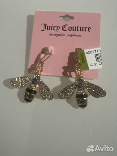 Juicy couture серьги