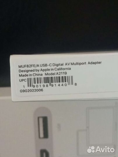 Multiport Apple USB-C Digital AV A2119