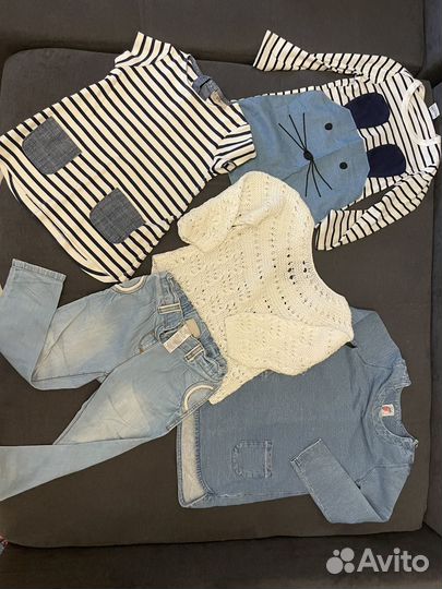 Комплект вещей на девочку в одном стиле 98 104 см