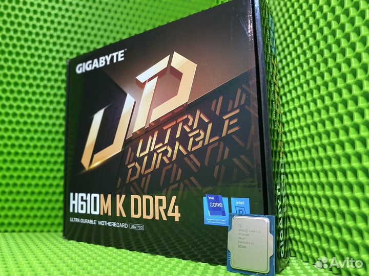 Новый комплект H610M K + I3 12100F (Гарантия)