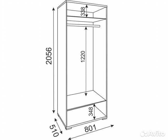 Шкаф двухдверный Тиффани М01