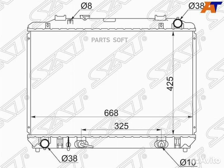 Радиатор Toyota Town Ace 96-08