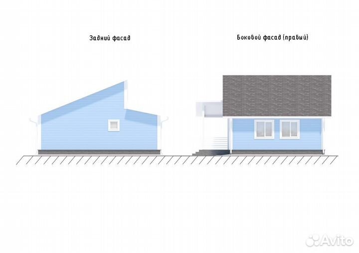 Домокомплект дома 78м2 с мансардой и баней из сип