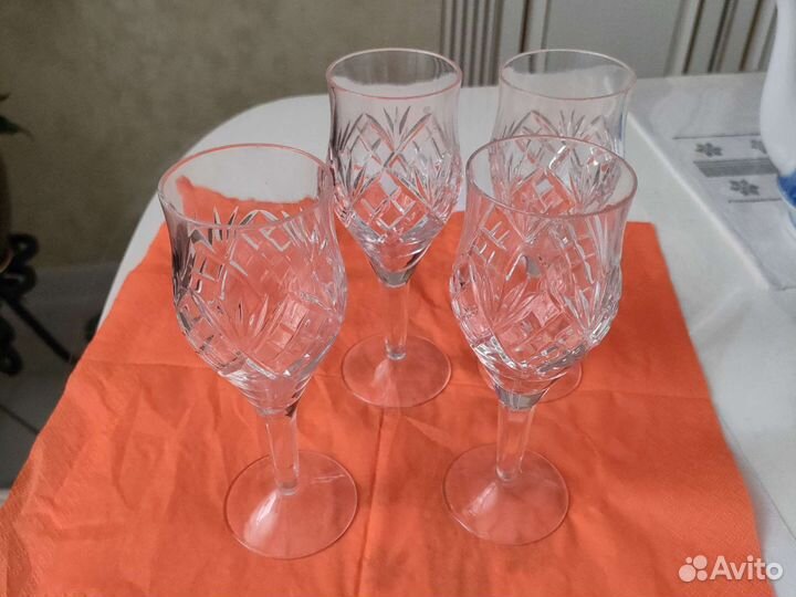 Фужеры хрустальные СССР новые