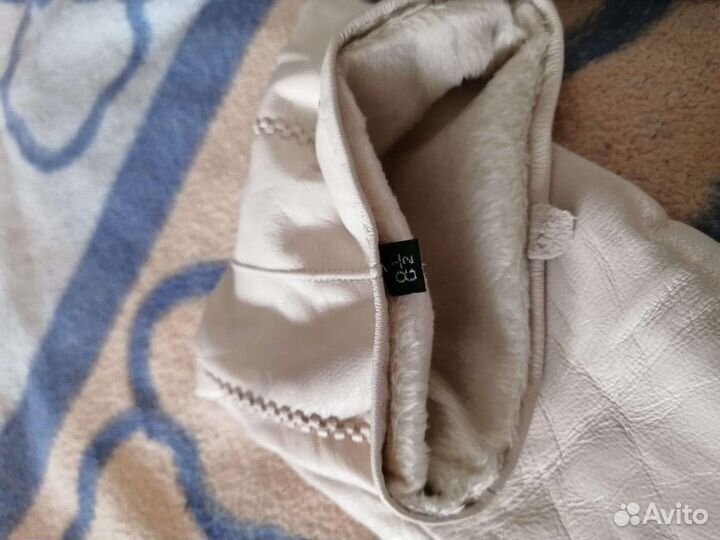 Перчатки женские кожаные 7 5