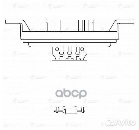 Резистор э/вент. отоп. для а/м VW Transporter T