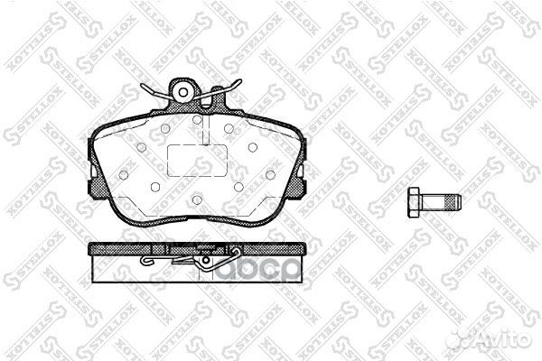456 000B-SX колодки дисковые п. с антискрип. п