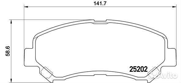 Колодки тормозные передние Brembo, P79028