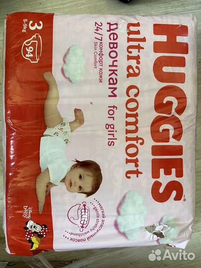 Подгузники huggies ultra comfort 3 размер