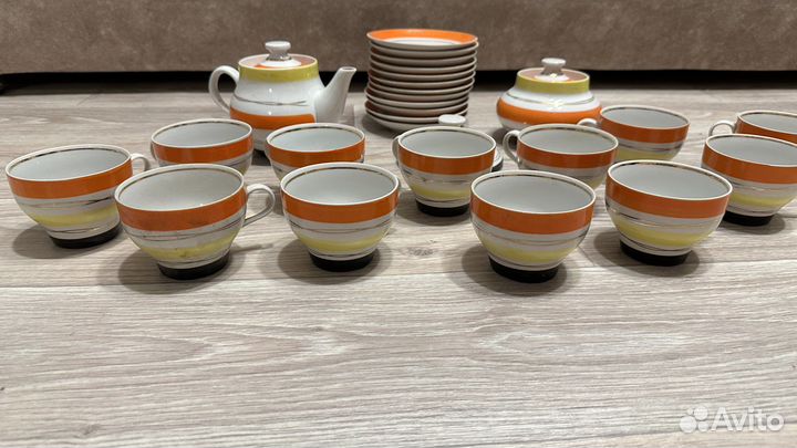 Набор чайной посуды, советский сервиз