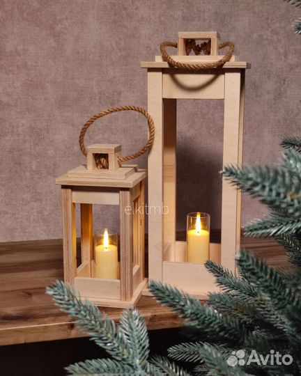 Фонарь деревянный