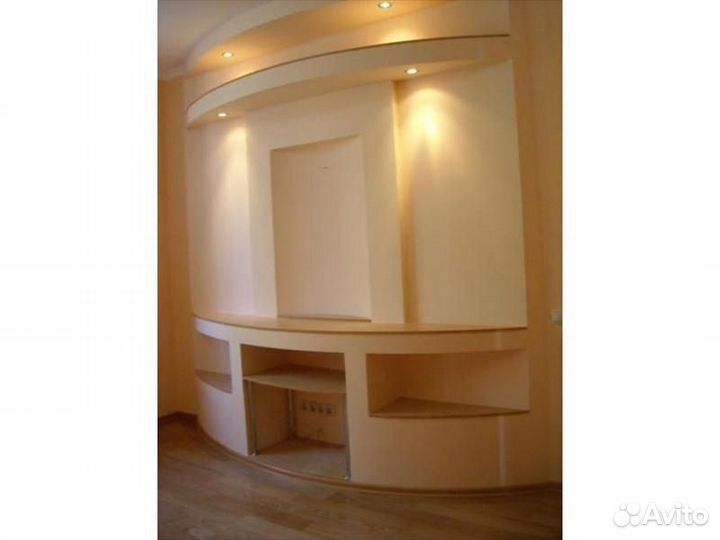 Гипсокартоновые конструкции, барельеф для интерьер