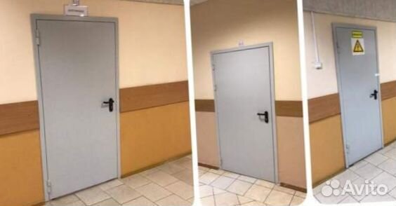 Входная прочная противопожарная дверь