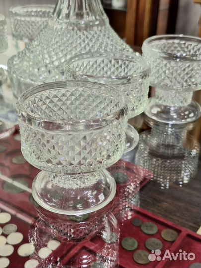 Графин набор.Богемия