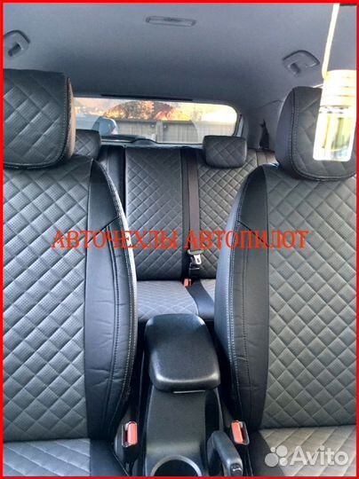 Чехлы Автопилот Hyundai Creta 2 из экокожи Ромб