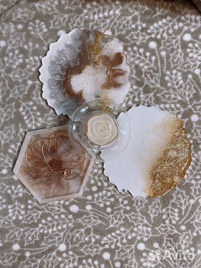 Подстаканники из эпоксидной смолы