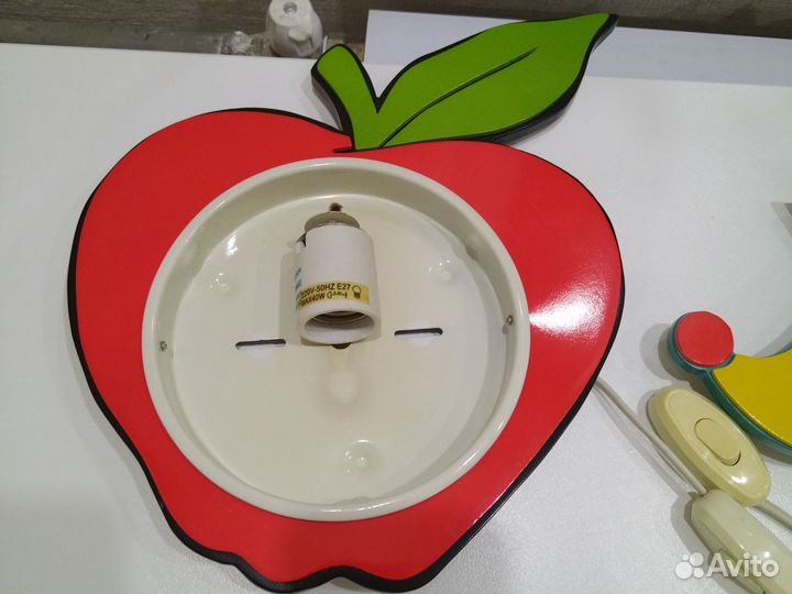 Светильник детский IKEA настенный 3шт и потолочный