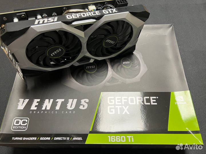Видеокарта msi gtx 1660 ti в отличном состоянии