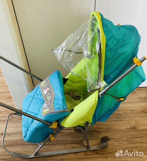 Детские санки коляска ника