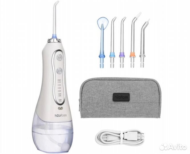 Ирригатор портативный H2ofloss, 8шт насадок