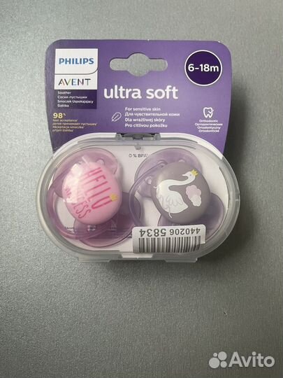 Пустышка avent 6 18