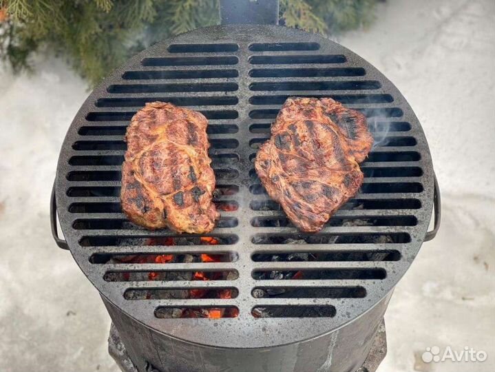 Чугунная решетка гриль