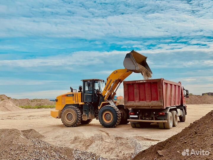 Песок, вывоз грунта, аренда самосвала