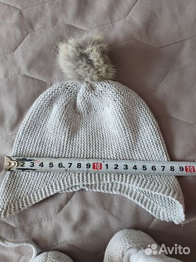 Шапка и пинетки 56, 62