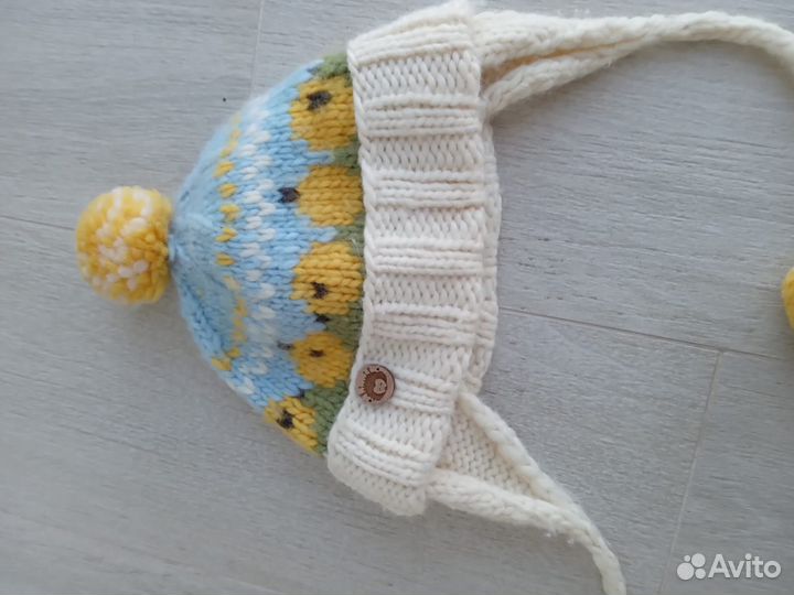 Шапка детская шерсть 3-5 лет, мальчик / девочка