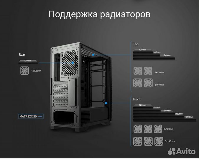 Корпус Deepcool Matrexx 50 (новый)