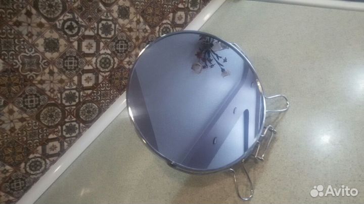 Зеркало настольное металлическое