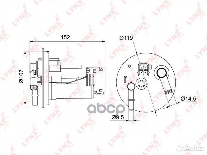 Фильтр топливный toyota passo 1.0 / 1.3 (KGC1