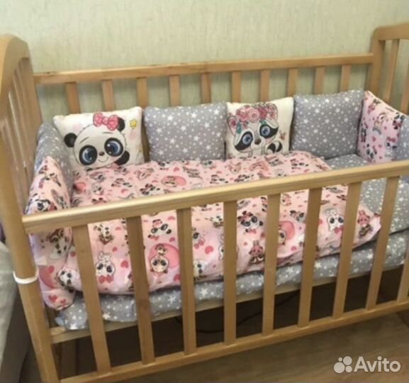 Бортики на детскую кроватку