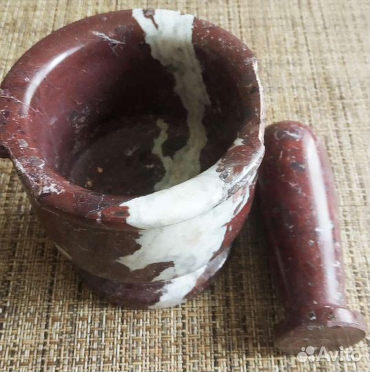 Ступка с пестиком мрамор