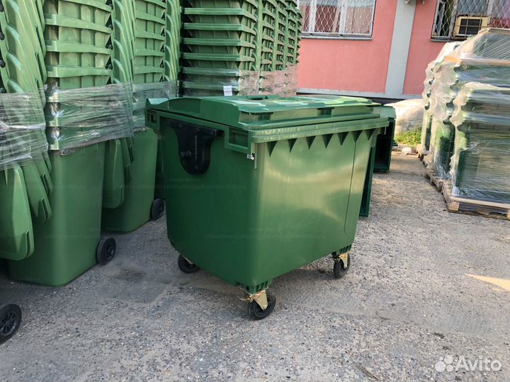 Мусорный Пластиковый Контейнер 1100л C1610